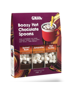 GNAW - Boozy Hot Shot Gift Set (Amaretto, Spiced Rum and Hot Toddy) - 6 x 120g