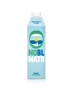 NOBL WATR - Organic Large Spring Water Carton - 6 x 1L