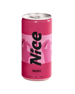 Nice - Malbec Wine (Can) ABV 13.5% - 12 x 187ml