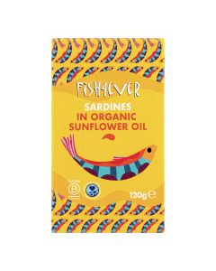 Fish4ever - Whole Sardines In Organic Sunflower Oil - 12 x 120g