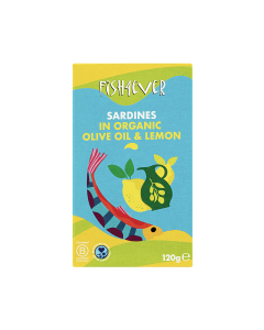 Fish4ever - Whole Sardines in Organic Olive Oil & Lemon - 12 x 120g