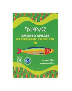 Fish4ever - Smoked Sprats in Organic Olive Oil - 12 x 110g