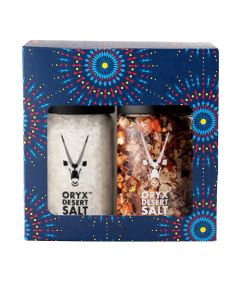 Oryx Desert Salt - Desert Salt & Chilli Grinders 2 Piece Gift Box - 6 x 90g