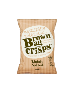 Brown Bag Crisps - Lightly Salted Crisps - 20 x 40g