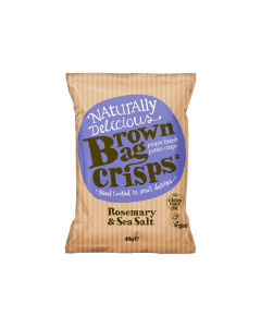 Brown Bag Crisps - Rosemary & Sea Salt Crisps - 20 x 40g