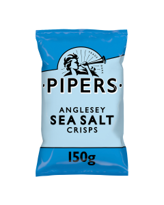 Pipers - Anglesey Sea Salt Crisps - 8 x 150g
