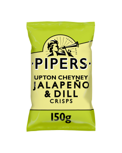 Pipers - Upton Cheney Jalapeno & Dill Crisps - 8 x 150g
