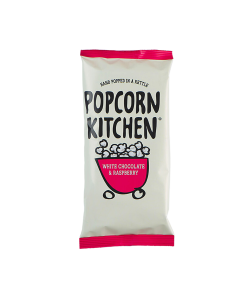 Popcorn Kitchen - White Chocolate & Raspberry Popcorn Sharing Bag - 12 x 100g