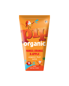 PIP Organic - Organic Mango, Orange & Apple Juice with Spring Water - 24 x 180ml