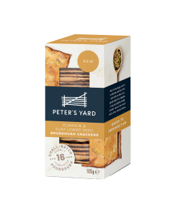 Peter's Yard - Pumpkin & Sunflower Seed Sourdough Crackers - 8 x 105g