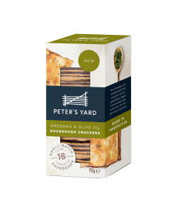 Peter's Yard - Oregano & Olive Oil Sourdough Crackers - 8 x 90g