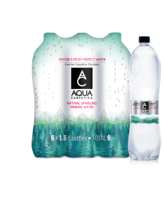 Aqua Carpatica - Pet Sparkling Natural Mineral Water Low Sodium - 6 x 1.5L