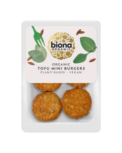 Biona - Organic Tofu Mini Burgers - 4 x 250g (Min 18 DSL)