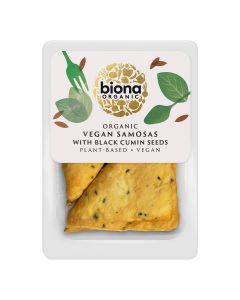 Biona - Organic Vegan Samosas with Black Cumin Seeds - 4 x 230g (Min 18 DSL)