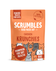 Scrumbles - Meaty Reward Treats for Cats (Chicken Krunchies) - 12 x 60g
