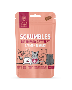 Scrumbles - Meaty Reward Treats for Cats (Salmon Niblets) - 12 x 50g