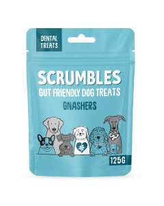 Scrumbles - Gnashers for Dogs, Daily Dental Bones Pouch - 8 x 125g