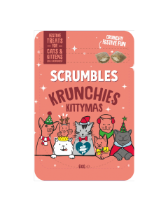 Scrumbles - Festive Krunchies Treats for Cats - 12 x 60g