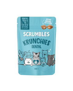 Scrumbles - Krunchies Cat Dental Pillow Treats - 12 x 60g