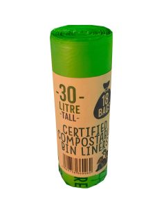 Eco Green Living - Compostable 30L Bin Liners (18 Bags) - 20 x 20g