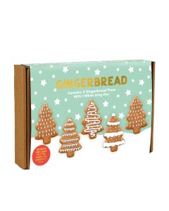 The Treat Kitchen - Gingerbread Trees Icing Kit with Icing Pen - 12 x 129g