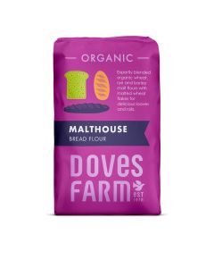 Doves Farm - Organic Malthouse Bread Flour - 5 x 1kg
