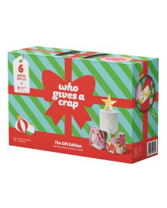 Who Gives A Crap - Gift Edition Extra Soft Toilet Tissue 6 Mega Rolls - 8 x 6 Packs