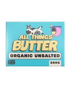 All Things Butter - Organic Unsalted Butter - 16 x 200g (Min 25 DSL)
