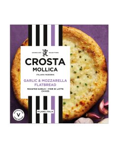 Crosta Mollica - Roast Garlic & Mozzarella Flatbread - 6 x 229g (Min 4 DSL)