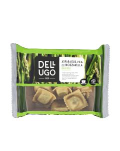 Dell'Ugo - Asparagus, Pea and Mozzarella Ravioli - 5 x 250g (Min 13 DSL)