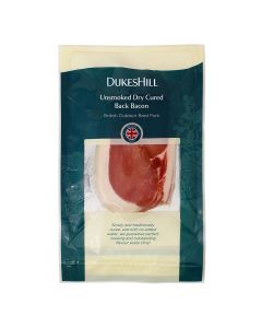 DukesHill - British Outdoor Bred Unsmoked Back Bacon - 8 x 200g (Min 14 DSL)