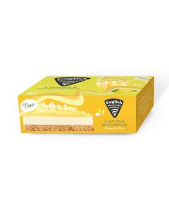English Cheesecake Company - Twin Lemon & Mascarpone Cheesecakes - 4 x 180g (Min 7 DSL)