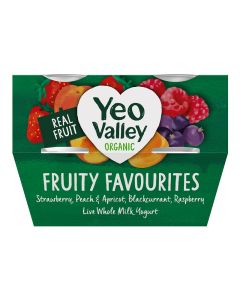 Yeo Valley - Fruity Favourites Yogurts - 4 x 440g (Min 12 DSL)