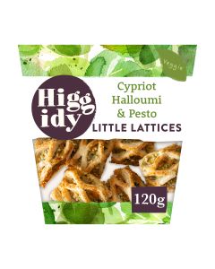 Higgidy - Cypriot Halloumi & Pesto Little Lattices - 4 x 120g (Min 5 DSL)