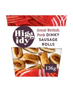Higgidy - Great British Pork Dinky Sausage Roll - 4 x 136g (Min 5 DSL)