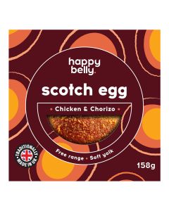 Happy Belly - Chicken and Chorizo Soft Yolk Scotch Egg - 6 x 948g (Min 6 DSL)