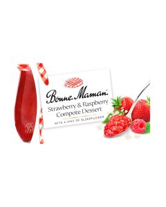 Bonne Maman - Twin Pot Strawberry & Raspberry Compote - 6 x (2 x 130g) (Min 28 DSL)