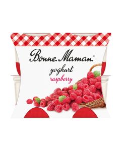 Bonne Maman - Four Pack Raspberry Yoghurt - 6 x (4 x 115g) (Min 16 DSL)