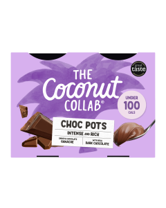 The Coconut Collaborative - Plant Based Pots of Chocolate Dessert - 6 x 4 x 45g (Min 21 DSL)