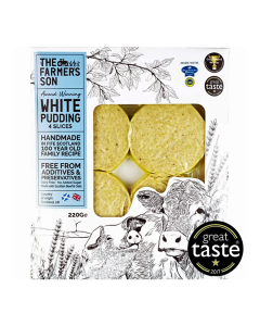 The Farmers Son - Scottish White Pudding Slices - 6 x 220g (Min 14 DSL)