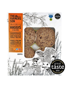 The Farmers Son - Scottish Haggis Slices - 6 x 220g (Min 14 DSL)