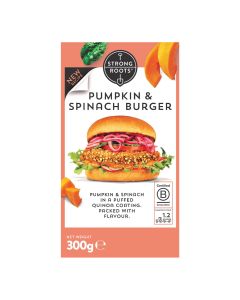 Strong Roots - The Pumpkin & Spinach Burger - 12 x 300g