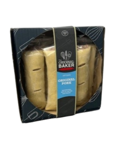The Original Baker - Retail Packed Original Pork Rolls - 3 Packs - 12 x 420g